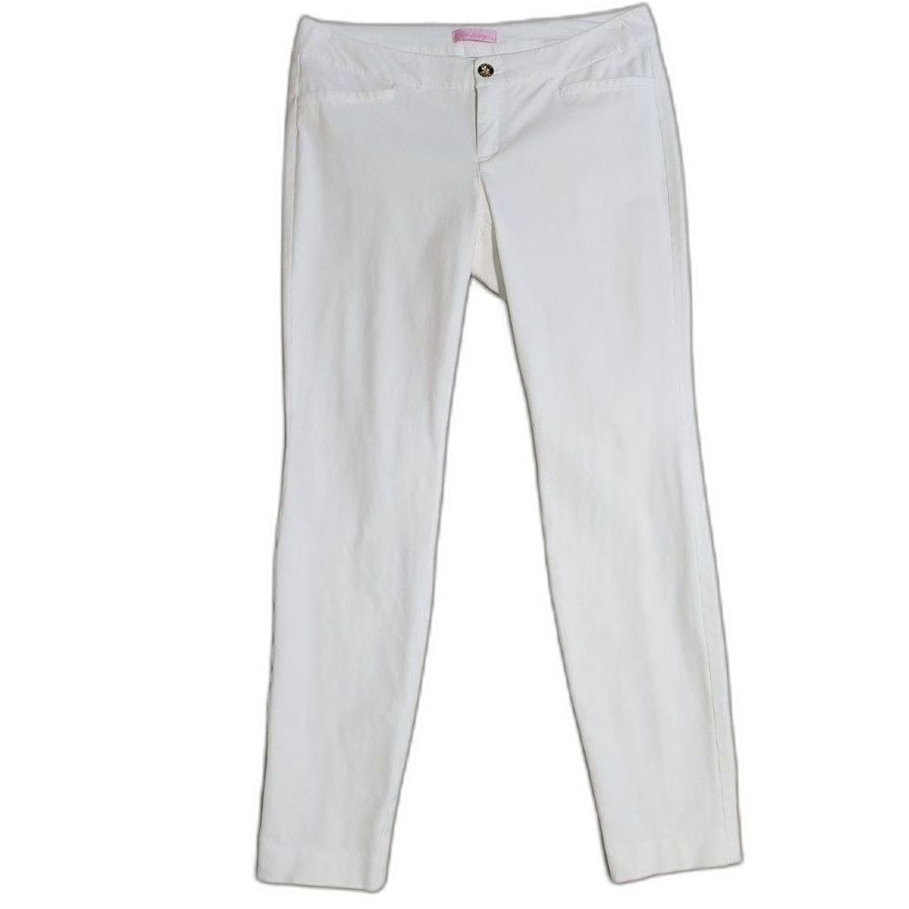 Lilly Pulitzer White Skinny Jeans 30" Waist (Fits like 6)